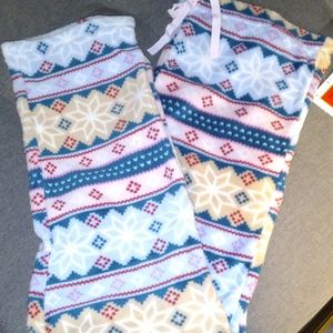 Fuzzy lounge sleep pants